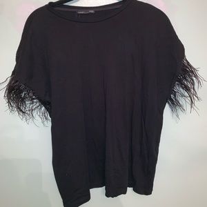 Zara feather top